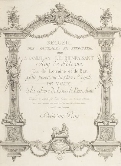 锁匠的书籍收藏......在南希的皇家广场上 作者 让·拉穆尔